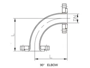 Glass-Lined 90° Elbow