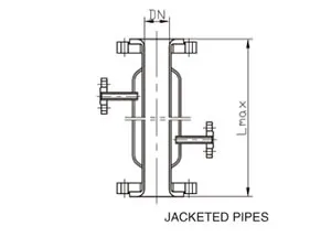 Glass-Lined Straight Pipe with Jacket