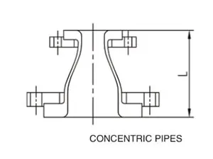 Glass-Lined Concentric Flanged Fitting